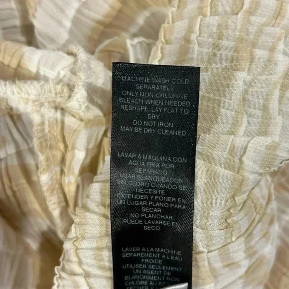 Chicos Travelers Crinkled Jacket Sz 3 XL Canella Tan Geo Swirl Artsy NWT $119 - Picture 9 of 9